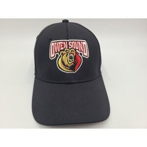 Owen Sound Attack Easton Flex Fitted (Seems M-L) Hat Cap Men Women OHL CHL Black